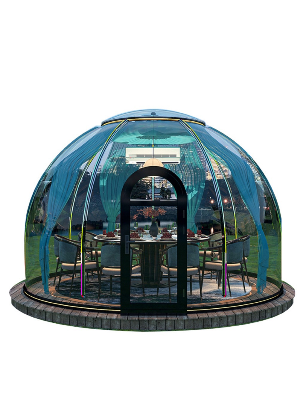 Outdoor Camping Exhibition - Dôme transparent, tente de glamping extérieure,