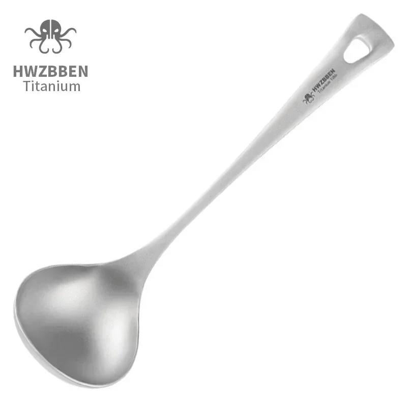 Outdoor Camping Dining Set - HWZBBEN-Cuillères à soupe en titane avec