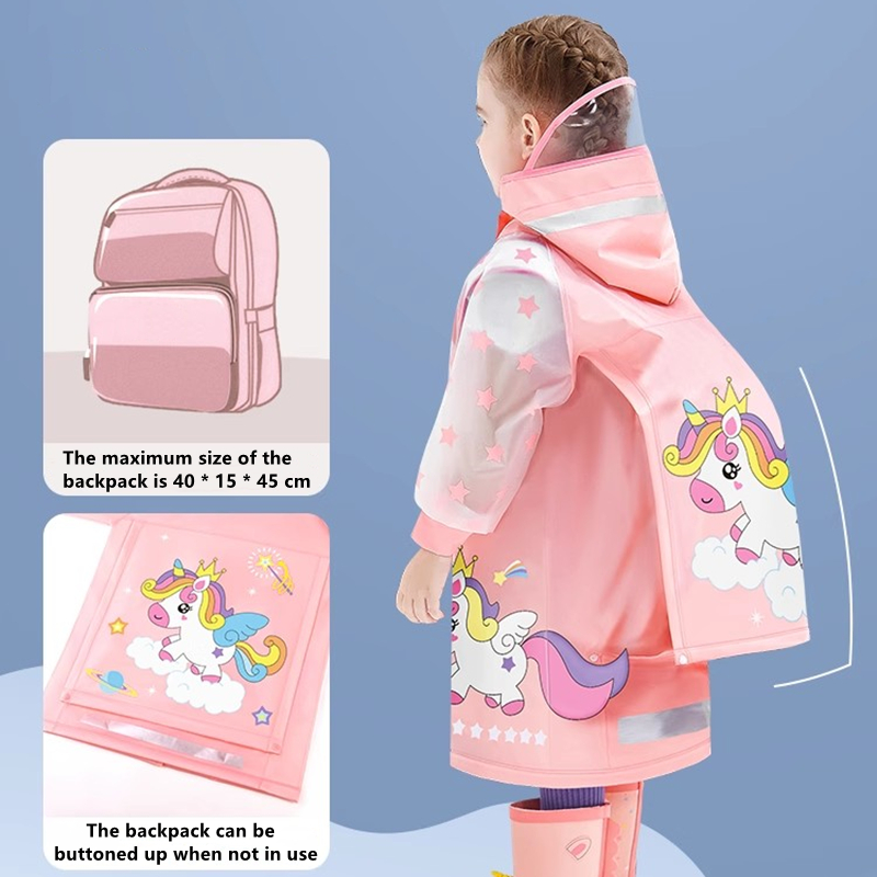 Camping Rain Poncho - Enfants imperméable imperméable Poncho de pluie