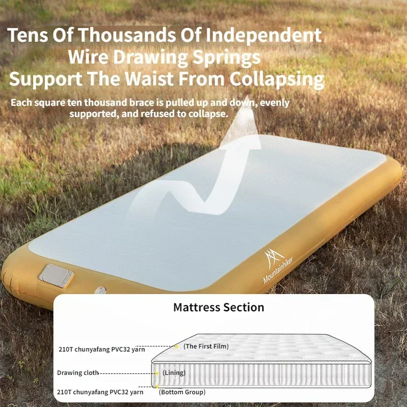Bed Outdoor Camping - Matelas gonflable automatique Mountainhiker pour 2