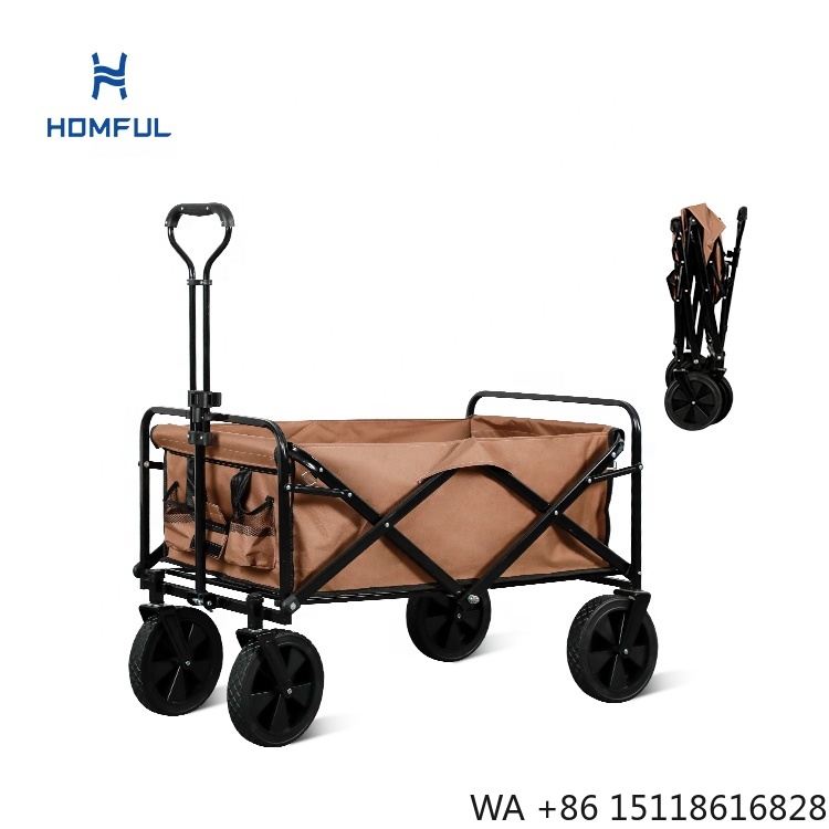 Outdoor Camping Trolley - Chariot de pêche pliable HOMFUL, chariot
