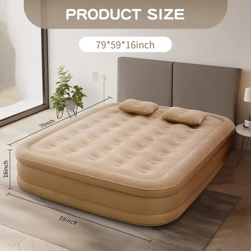 Bed Outdoor Camping - Matelas Gonflable Intérieur de Luxe pour