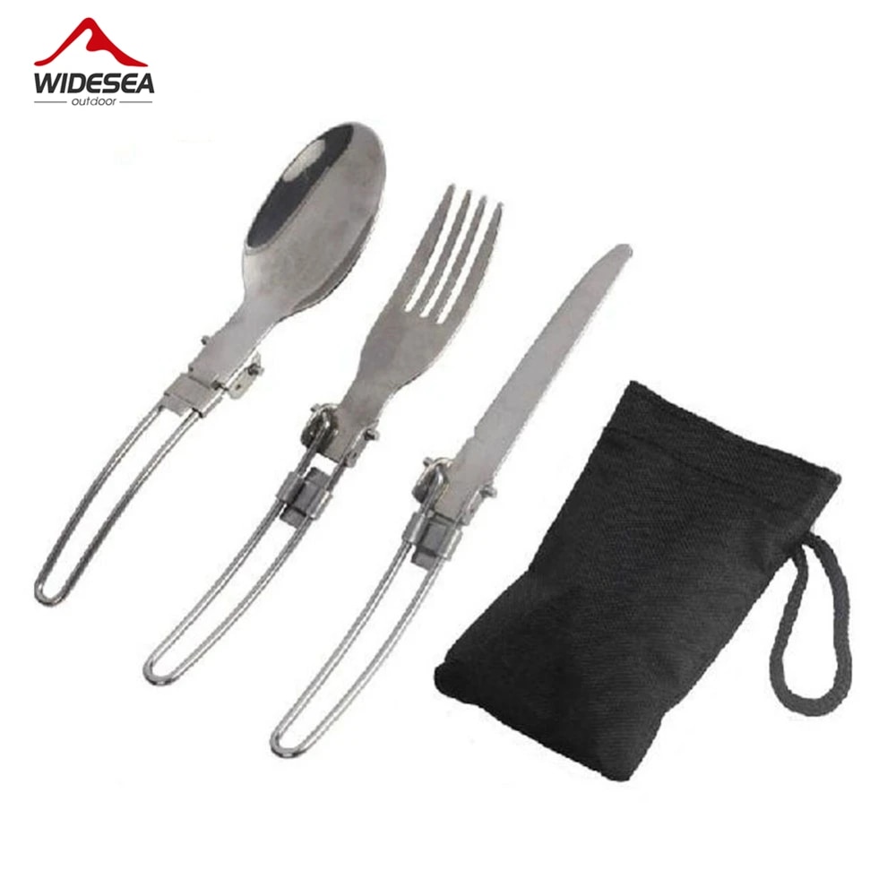 Outdoor Camping Dining Set - 3 pièces 1 ensemble portable camping