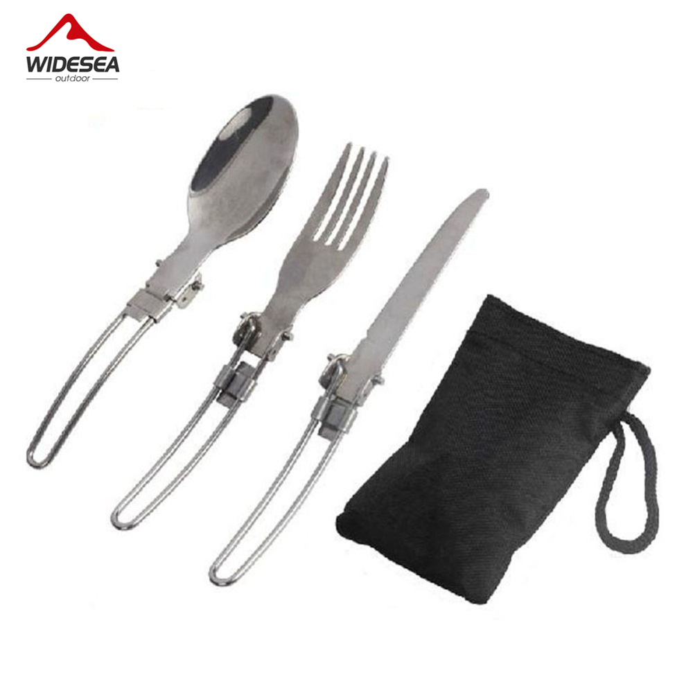 Outdoor Camping Dining Set - 3 pièces 1 ensemble Portable Camping