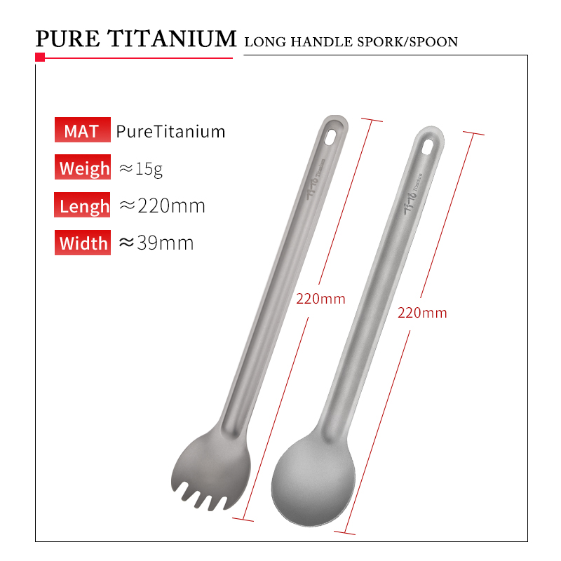TiTo – cuillère Spork en titan - Outdoor Camping Dining Set avis et prix