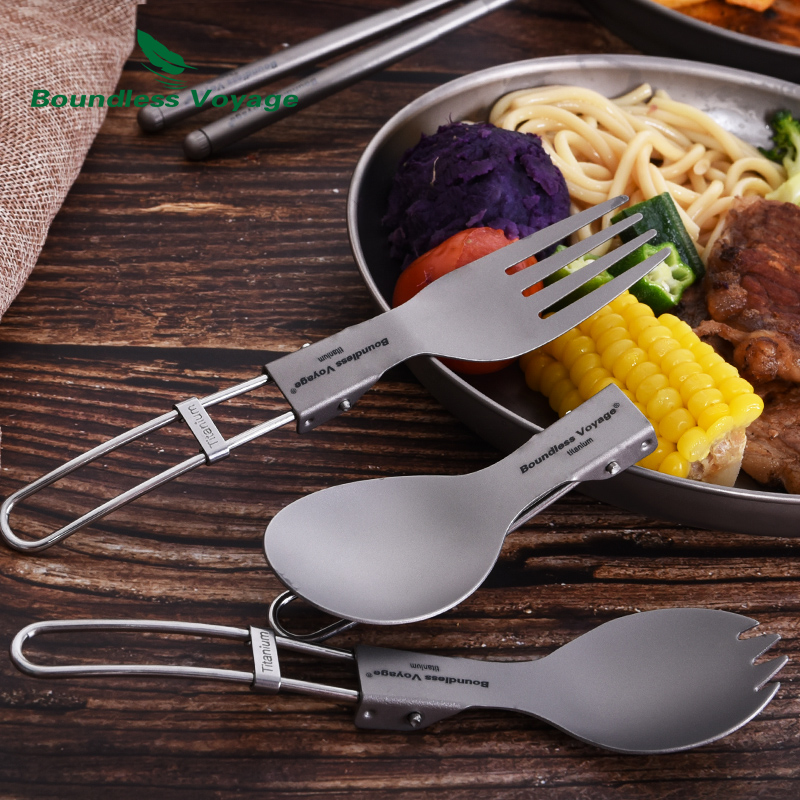 Couverts de Camping en titane, - Outdoor Camping Dining Set avis et prix