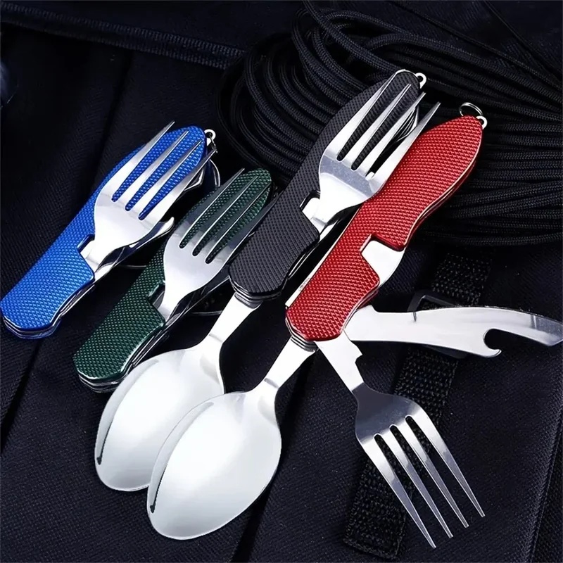 Couverts en acier inoxydable 4 - Outdoor Camping Dining Set avis et prix