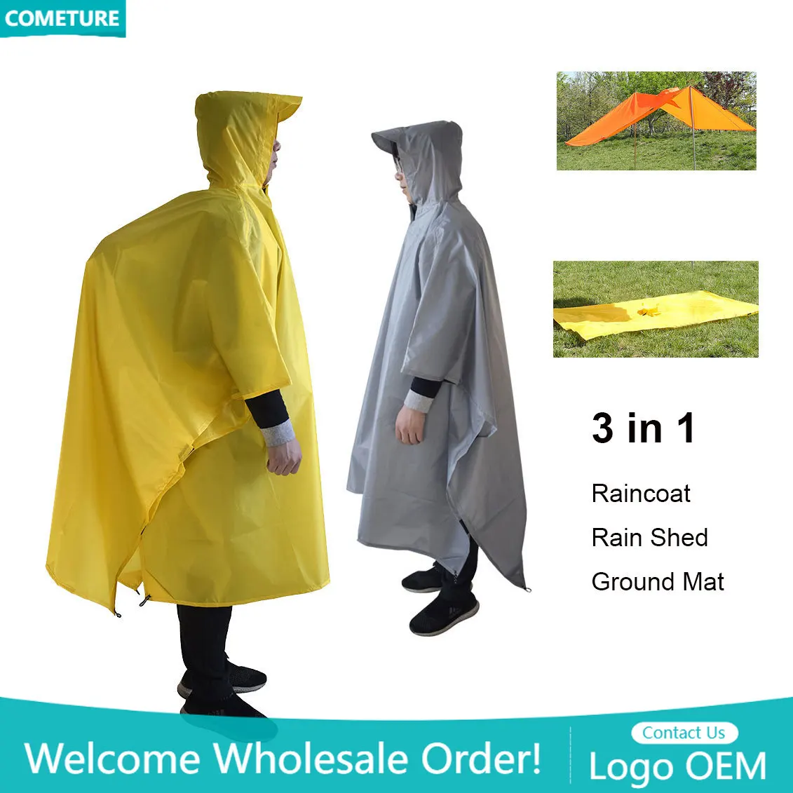 Poncho de randonnée imperméabl - Camping Rain Poncho avis et prix