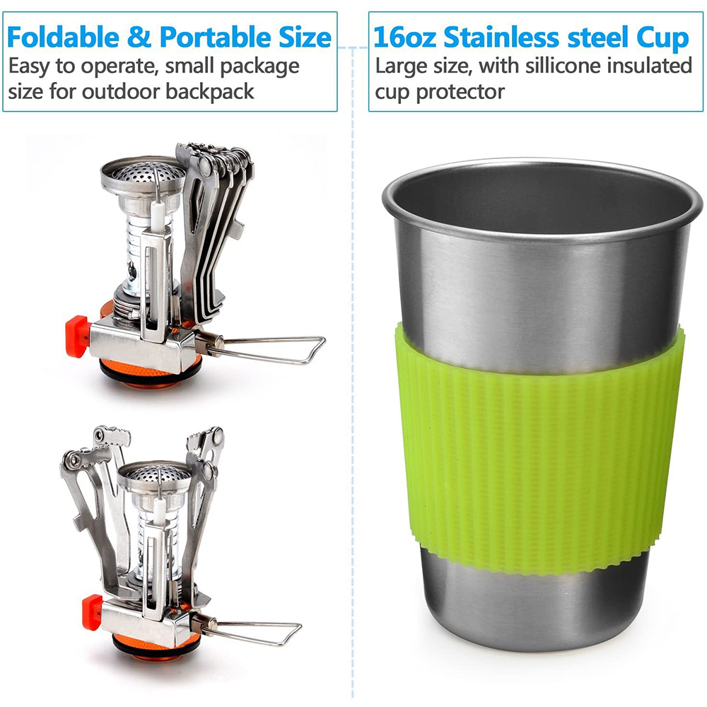 Kit d'ustensiles de cuisine de - Outdoor Camping Dining Set avis et prix