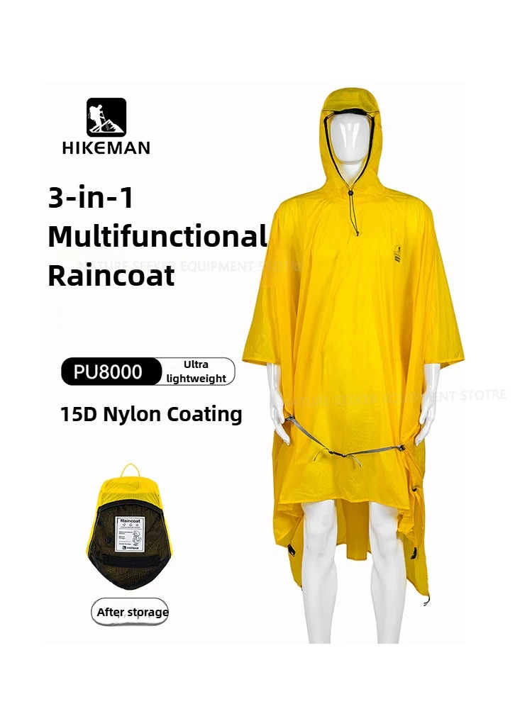Housse imperméable 15D/210T, P - Camping Rain Poncho avis et prix